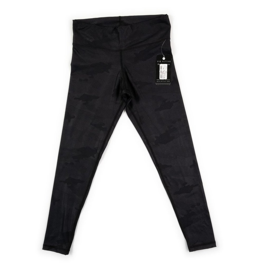 NEW VIE ACTIVE Rockell 7/8 black camouflage athletic yoga leggings